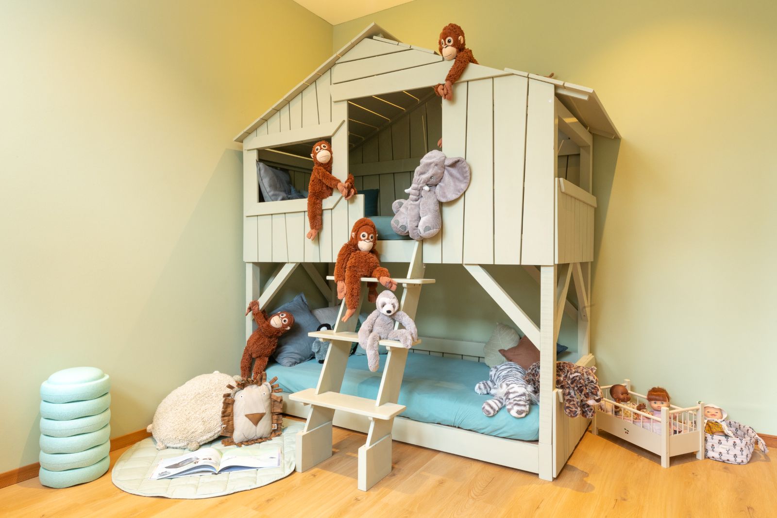 Hotel Cresta Palace, St Moritz - children's play area with playhouse and soft toys